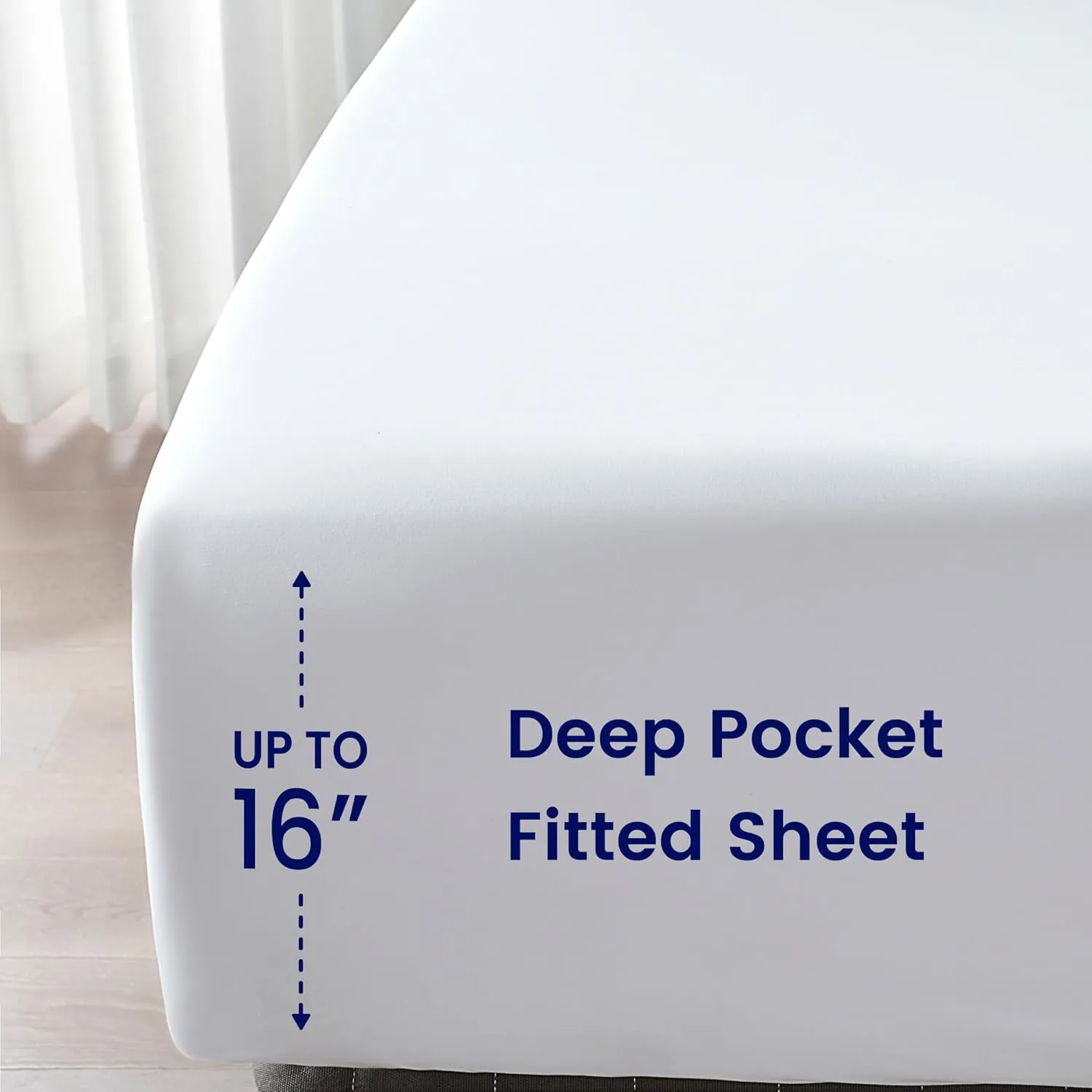 SLEEP ZONE Queen Comforter Set with Sheets, All Season Pintuck Bed in A Bag, Extra Thick, Soft and Comfortable, Machine Washable (White Pinch Pleat, Queen)