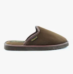 Sleepers STEPHEN Mule Slipper Autumn Brown Imitation Suede