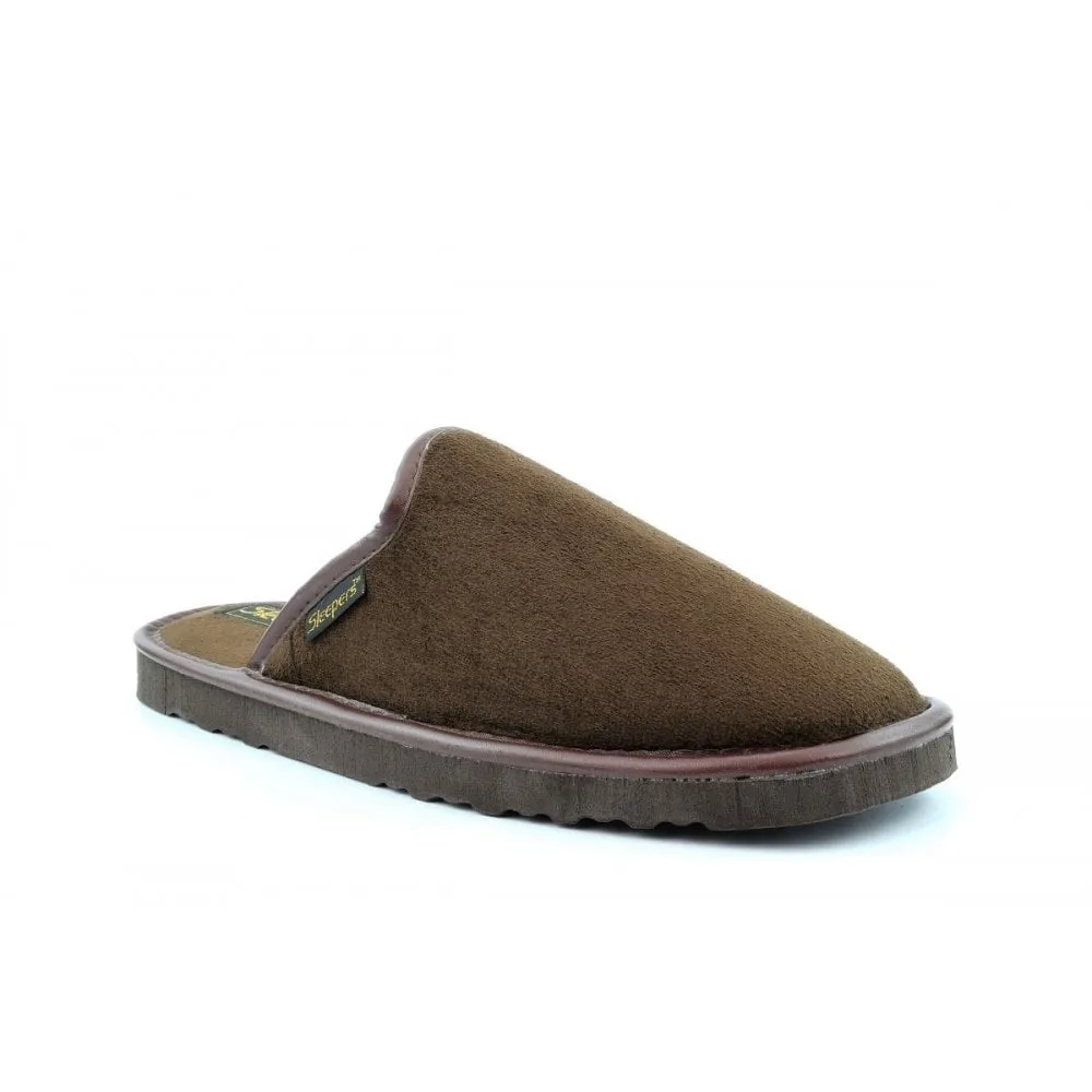 Sleepers STEPHEN Mule Slipper Autumn Brown Imitation Suede