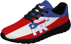 Sonzj-II Puerto Rico Shoes Mens Womens Running Shoes Athletic Casual Puerto Rico Flag Tennis Sneakers Gifts for Friends