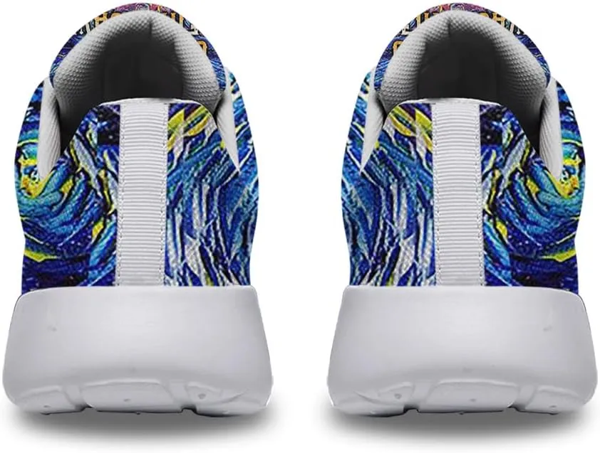 Sonzj-II Women Men Running Shoes Unisex Walking Shoes Lightweight Lace Up Athletic Sneakers