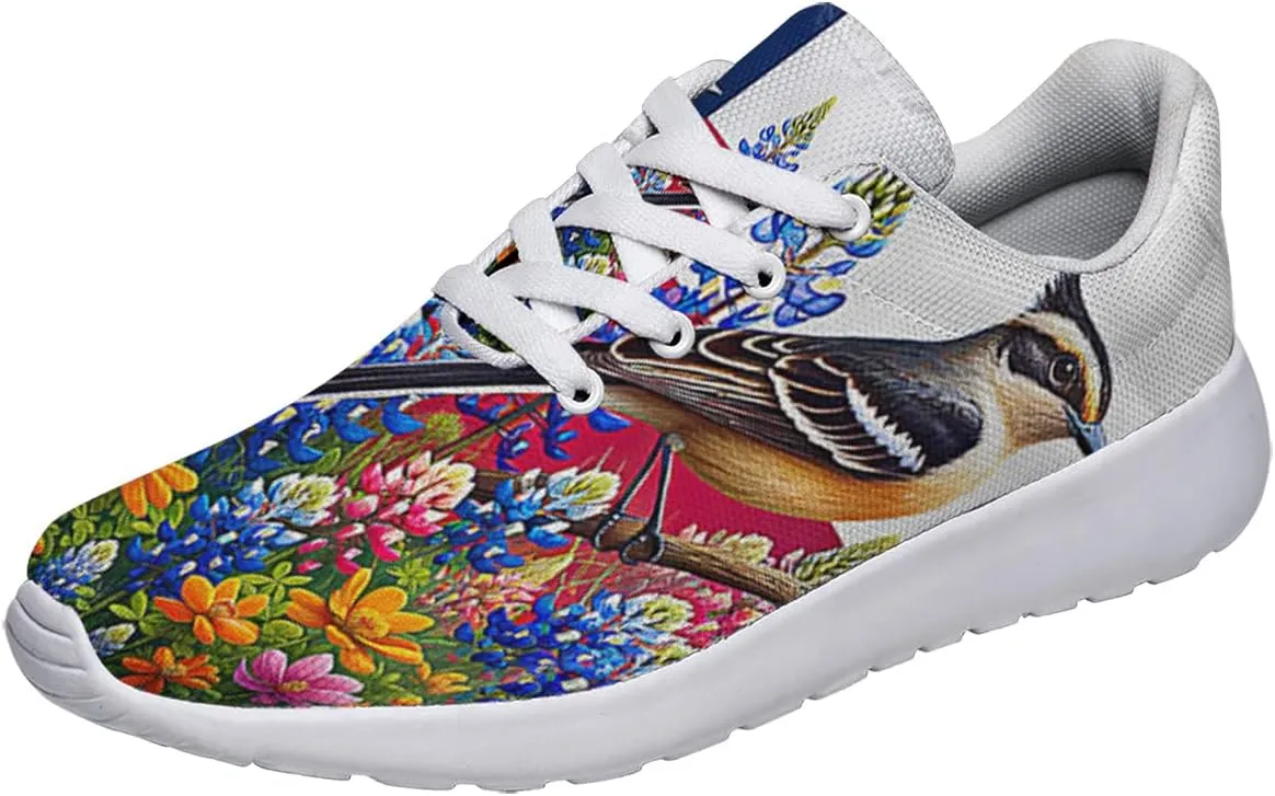 Sonzj-II Women's Men's Tennis Shoes Texas State Printed Sneakers Lightweight Breathable Running Walking Shoes
