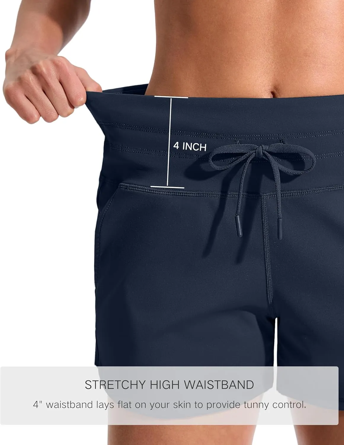 Soothfeel Women's Athletic Running Shorts with Pockets 3.5" Quick Dry High Waisted Workout Active Gym Shorts for Women