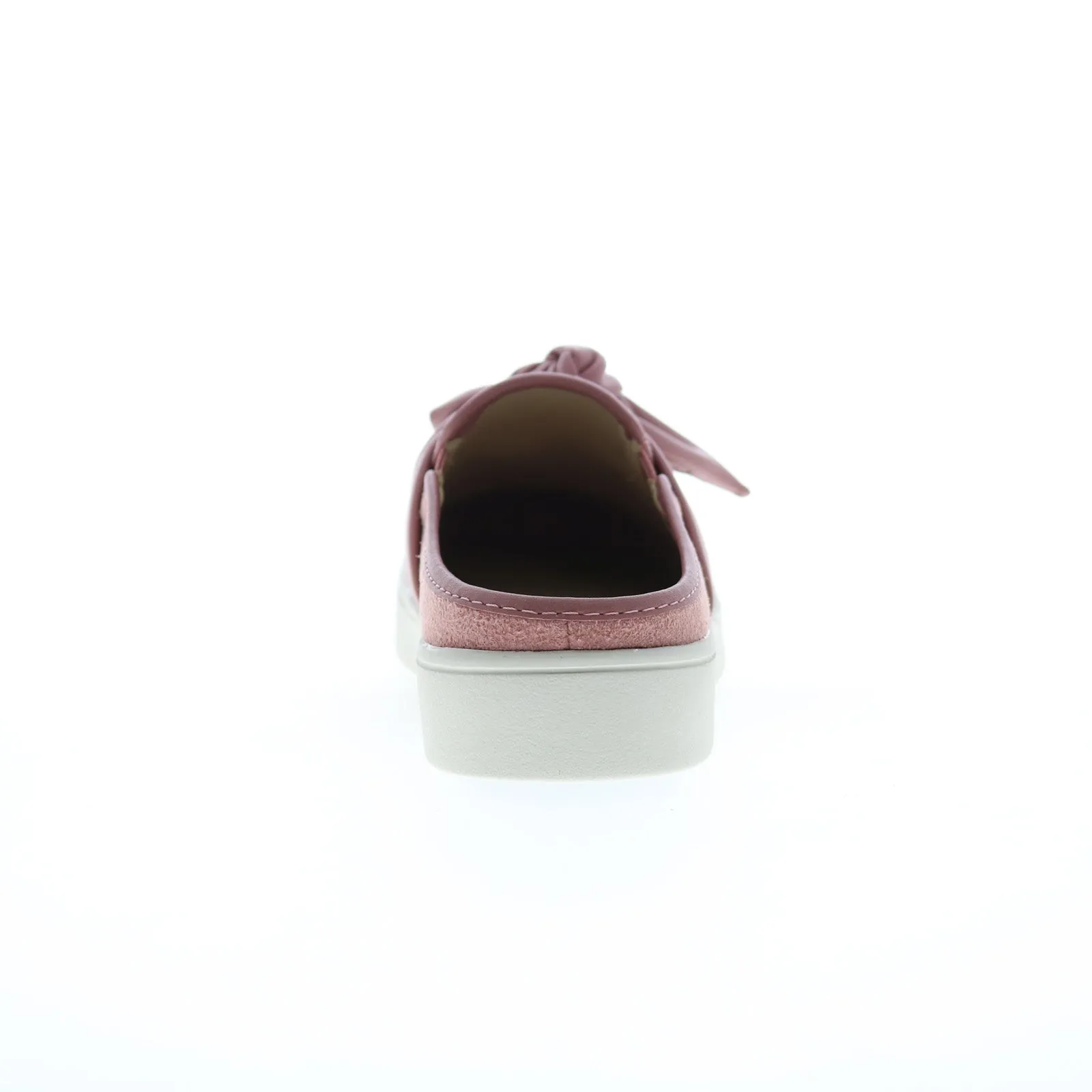 Spenco Barbados Slide SP1089BSH Womens Pink Suede Slip On Mule Sandals Shoes