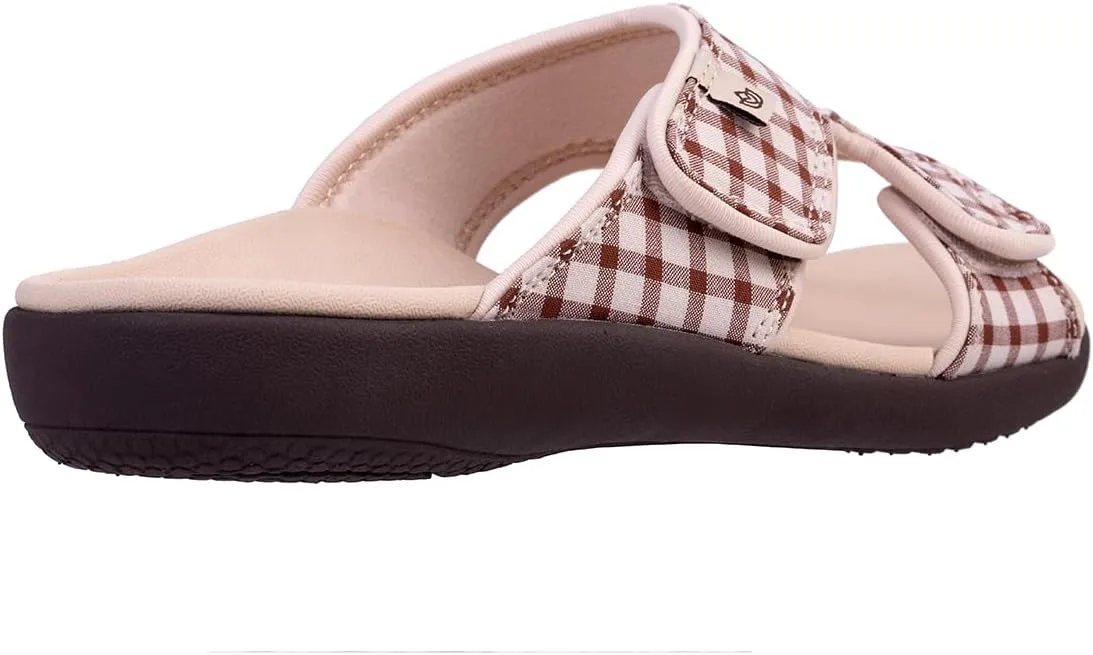 Spenco Women's Kholo Checkered Slide Sandal