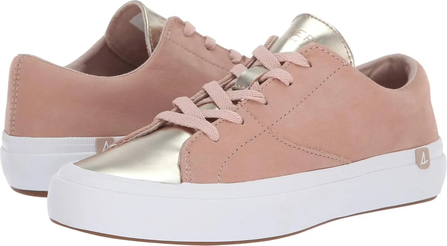 Sperry Women's Haven Lace Up Metallic Sneaker