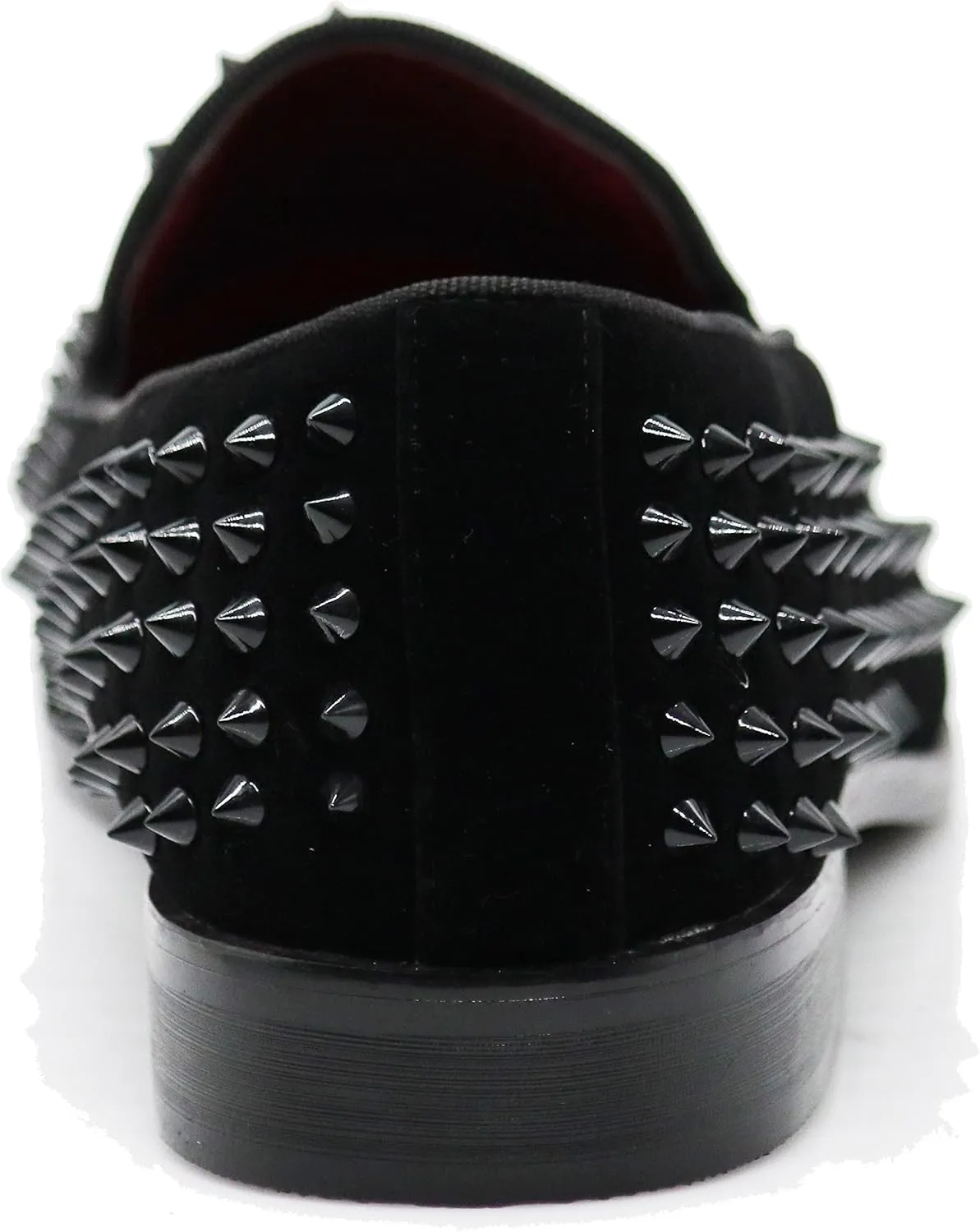 SPK24 Men Vintage Spikes Sparkle Formal Tuxedo Stage Fashion Slip On Loafer Dress Shoes