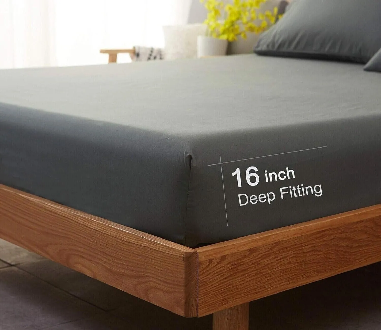 Split King Egyptian Cotton Bed Sheet Set with 2 Fitted,1 Flat Sheet and 2 King Pillowcases - Double Brushed and Wrinkle Resistance. (Plum- SK)