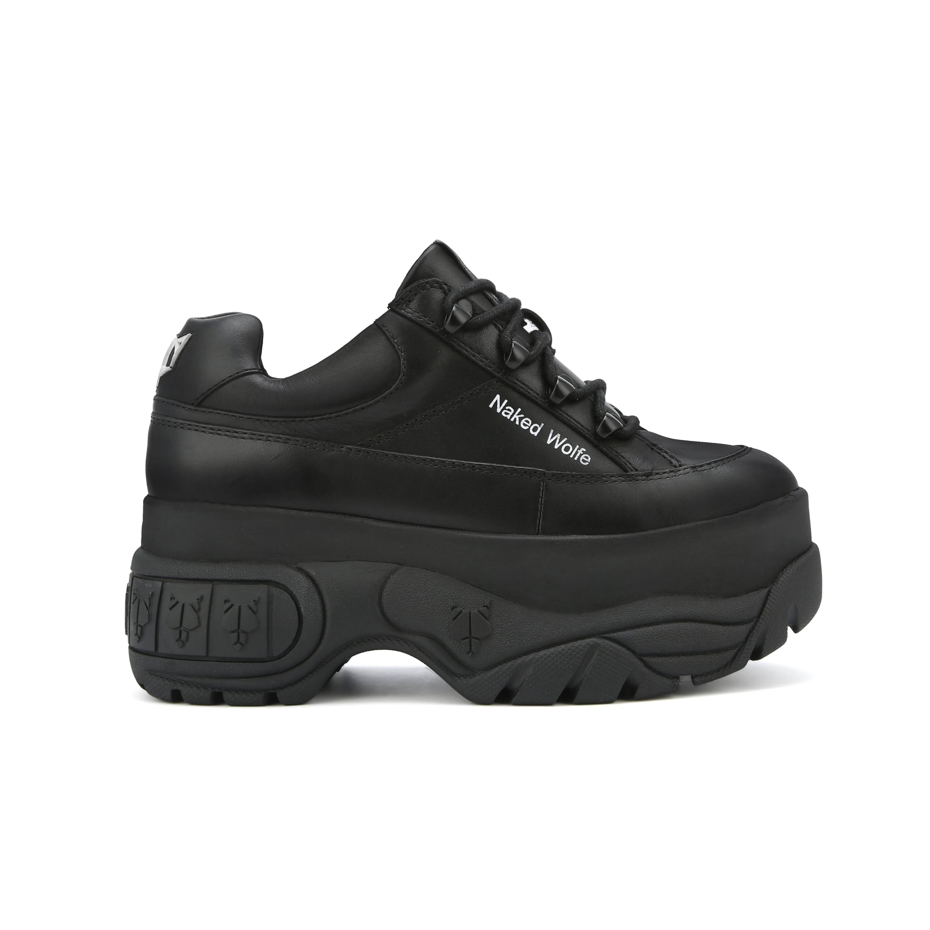 Sporty Black Leather
