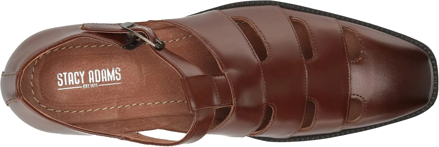STACY ADAMS Men's Calderon City Sandal Flat