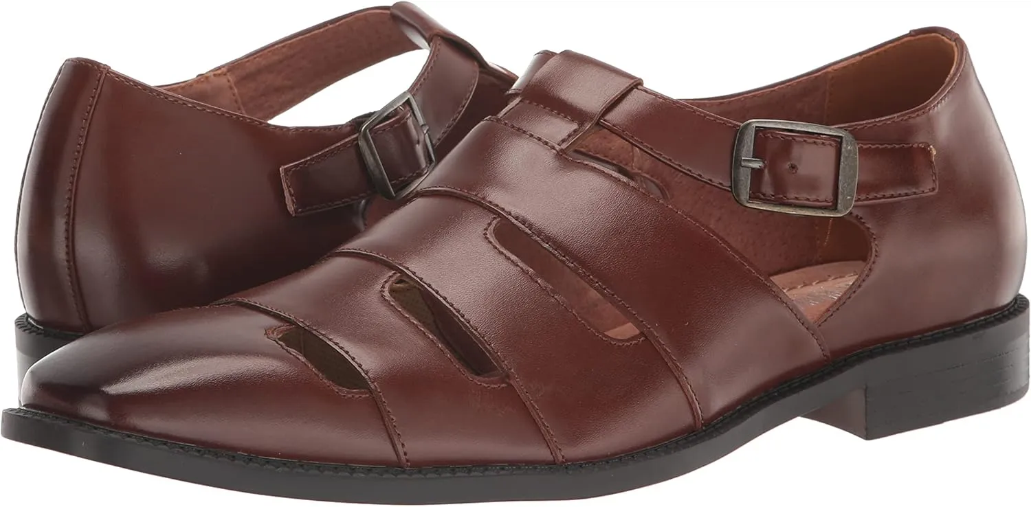 STACY ADAMS Men's Calderon City Sandal Flat