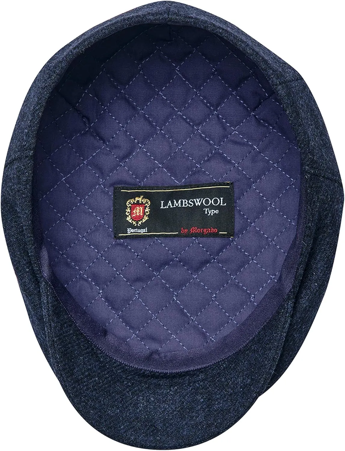 Sterkowski Derby Cap | 100% Merino Flat Cap for Men | Classic Winter Ivy League Cap wit Quilted Lining