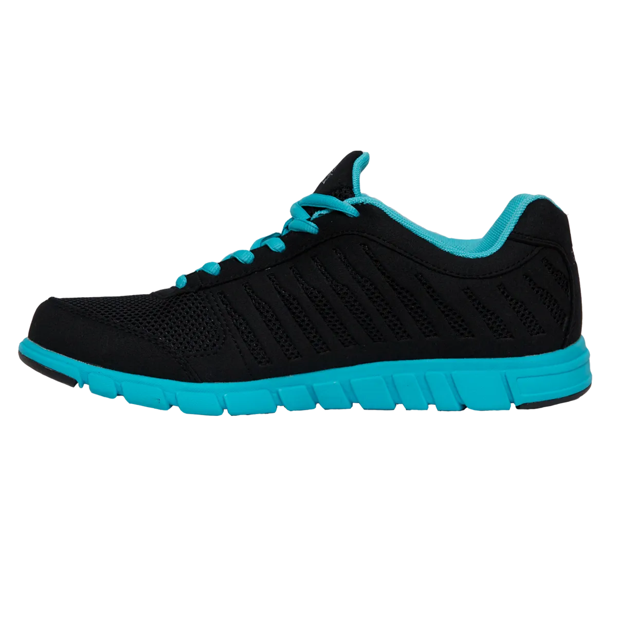 Strides Black/ Luxurious touch Cutting-edge Aqua