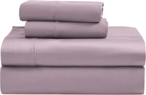 Superior 1200 Thread Count Egyptian Cotton Sheet Set, Bedroom Sheets, Modern Home Essentials, Luxury Bedding, 1 Elastic Deep Pocket Fitted Bed Sheet, 1 Flat Sheet, 2 Pillowcases, Full, Zephyr