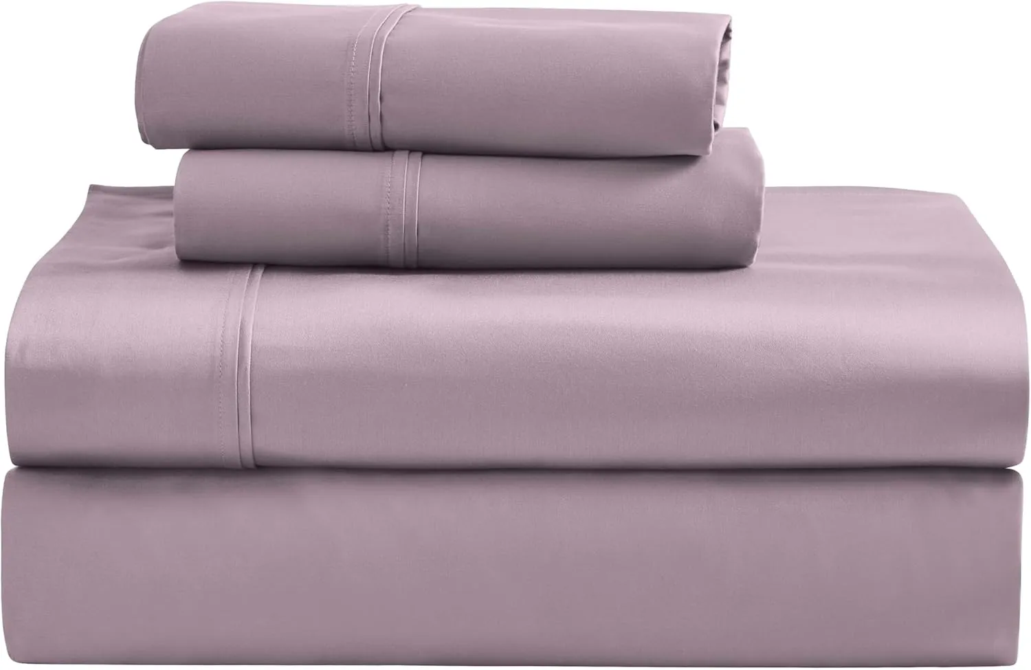 Superior 1200 Thread Count Egyptian Cotton Sheet Set, Bedroom Sheets, Modern Home Essentials, Luxury Bedding, 1 Elastic Deep Pocket Fitted Bed Sheet, 1 Flat Sheet, 2 Pillowcases, Full, Zephyr