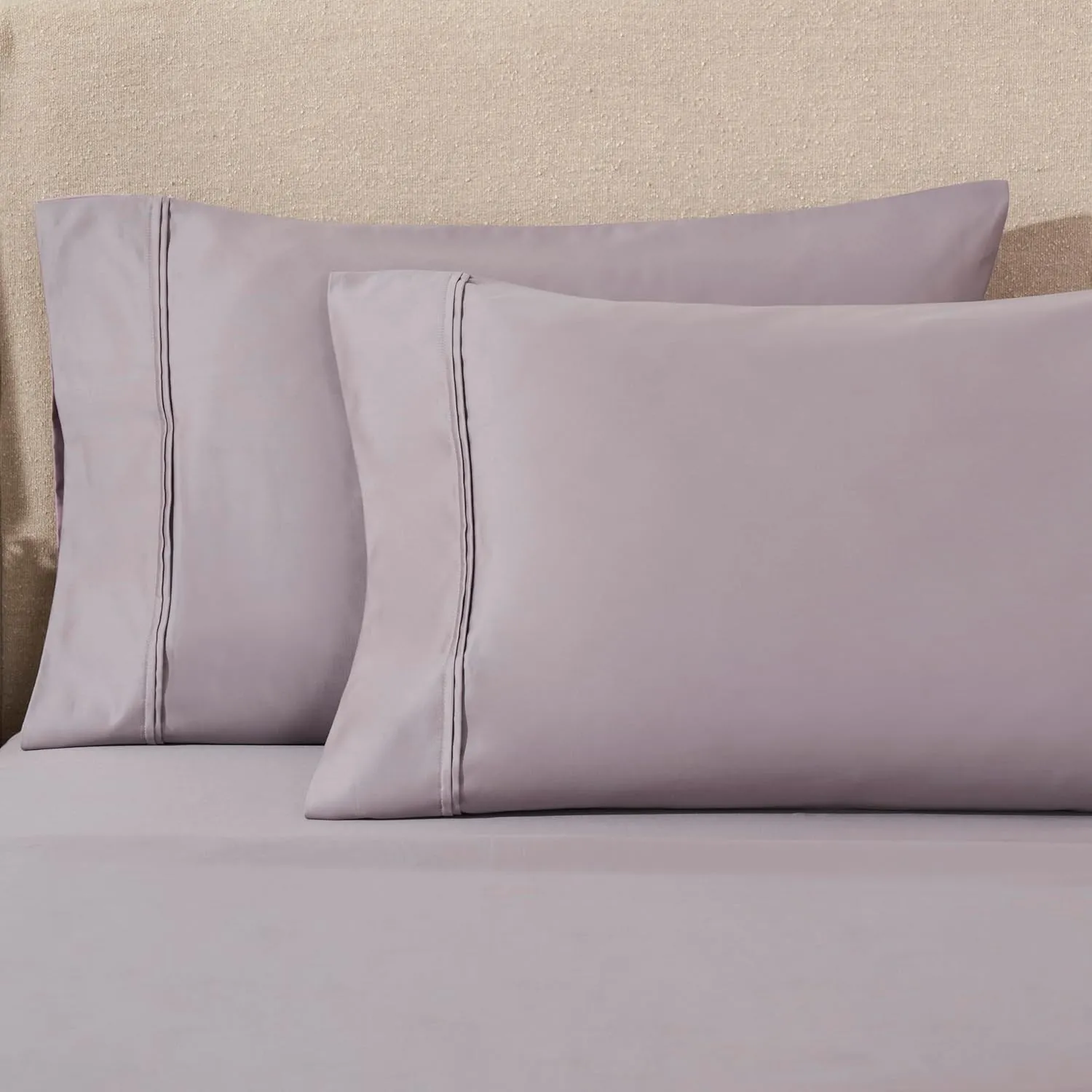Superior 1200 Thread Count Egyptian Cotton Sheet Set, Bedroom Sheets, Modern Home Essentials, Luxury Bedding, 1 Elastic Deep Pocket Fitted Bed Sheet, 1 Flat Sheet, 2 Pillowcases, Full, Zephyr
