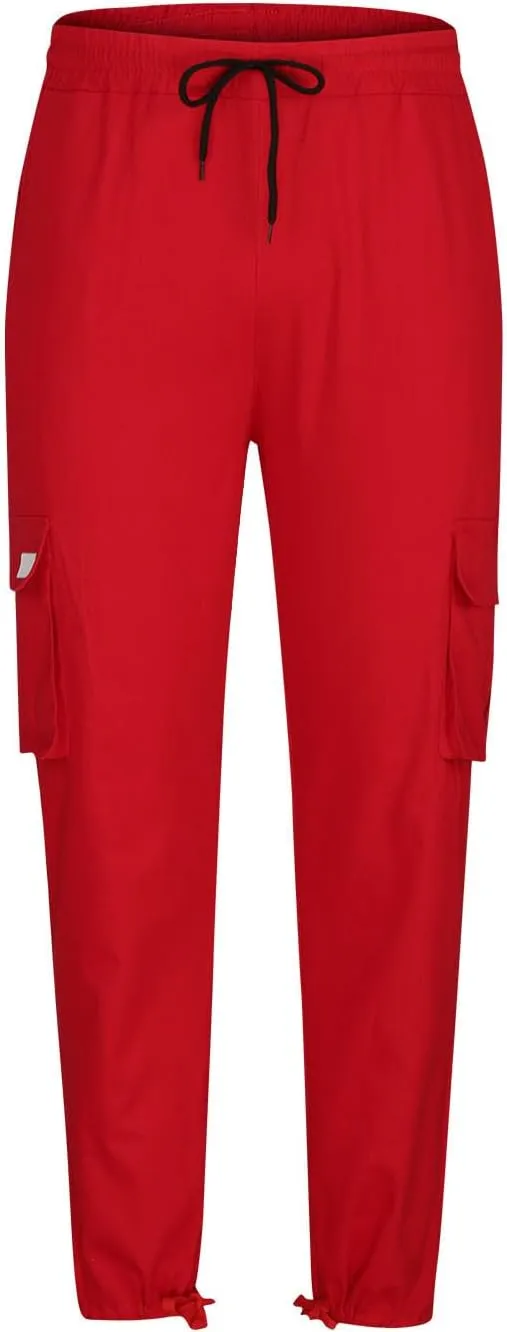 Sweatpants for Men Casual Relaxed Sweat Pants Elastic Waist Baggy Trousers Athletic Cotton Sweatpants with Pockets