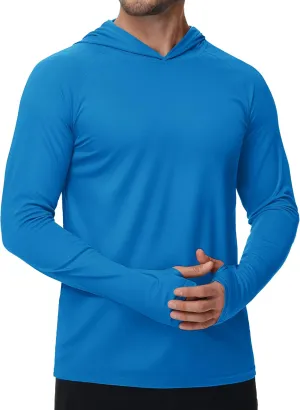 TACVASEN Men’s Sun Protection Shirts UPF 50  Rash Guard for Men Long Sleeve Lightweight SPF UV Hoodie Swimming Hiking