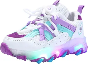 Toddler Boys Girls Light Up Shoes LED Flashing Lightweight Mesh Breathable Running Sneakers for Toddler Little
