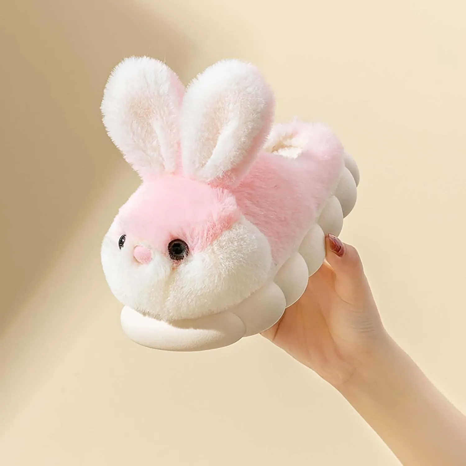 Toddler Slippers Girl Boy House Slipper Kids Rabbit Winter Warm Bunny Slippers Soft Cloud Sole Plush Indoor Shoes