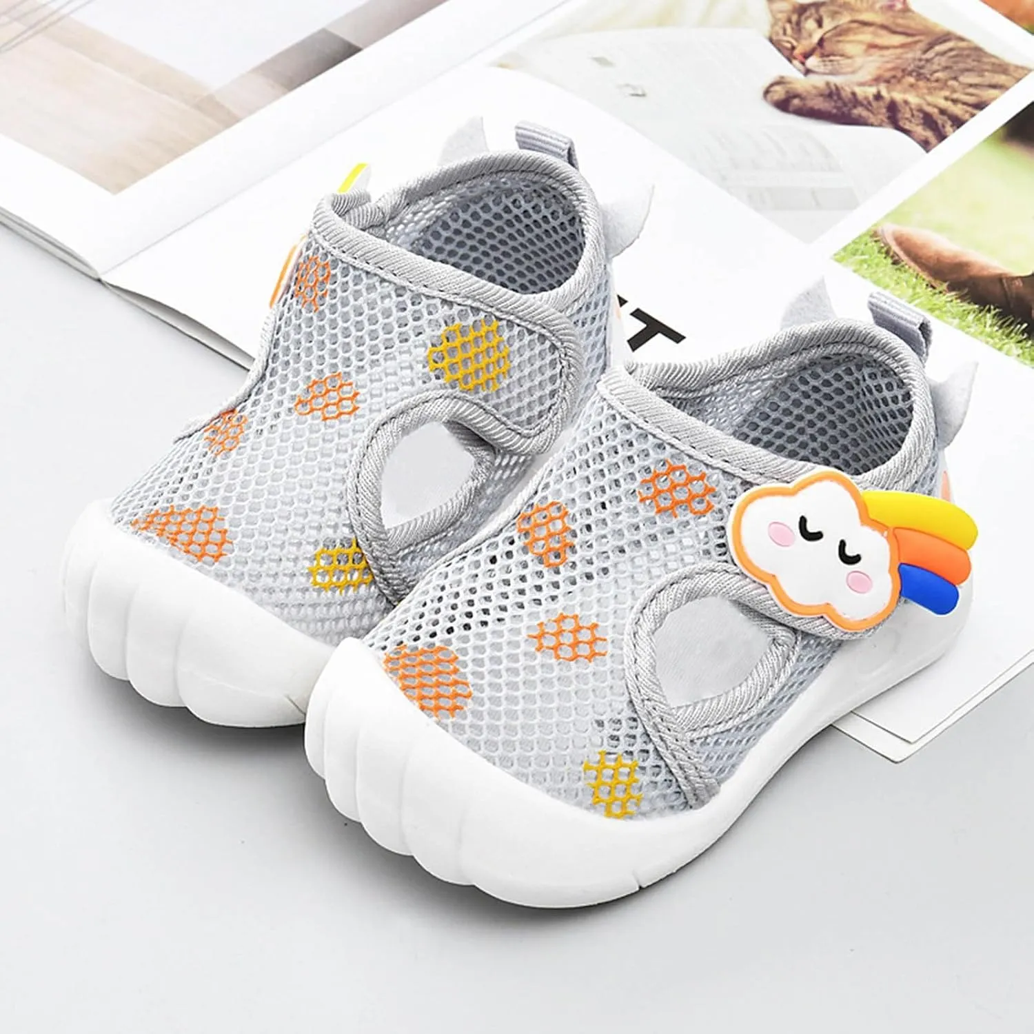 Toddler Water Shoes Barefoot Water Shoes for Kids Baby Socks with Arch Support Breathable Baby Girl Sneakers Size 12
