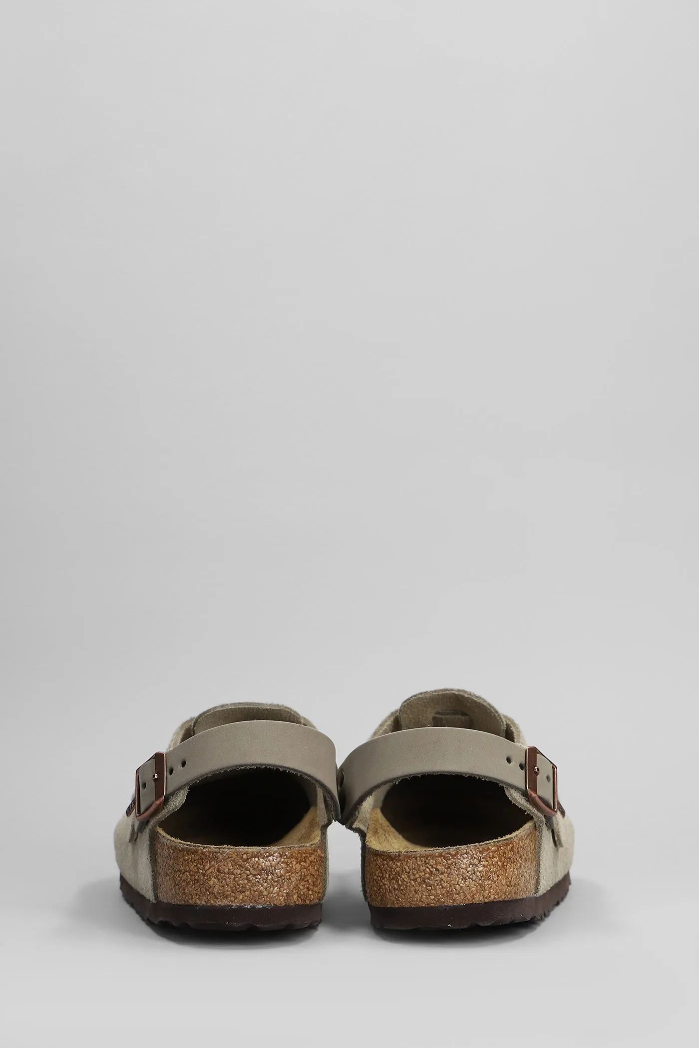 Tokio Slipper-Mule in taupe suede