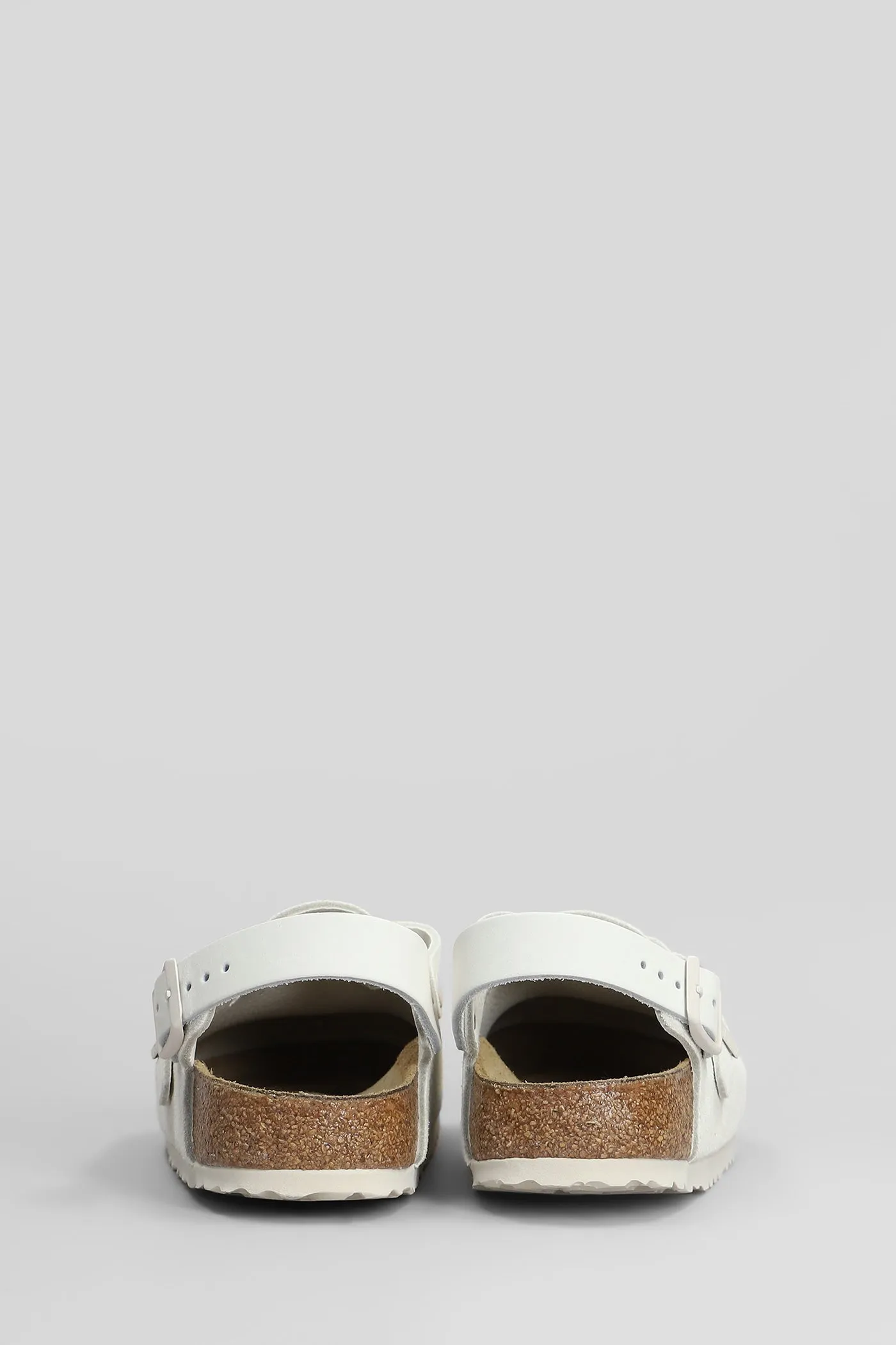 Tokio Slipper-Mule in white suede