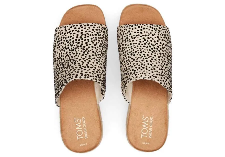 TOMS Laila Mule Mini Cheetah Platform Sandal