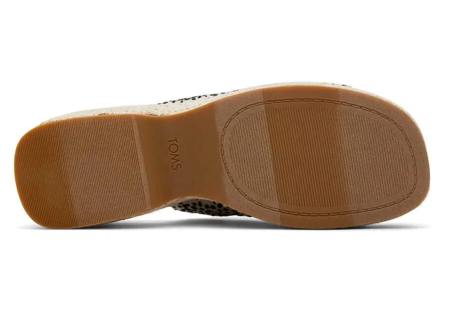 TOMS Laila Mule Mini Cheetah Platform Sandal