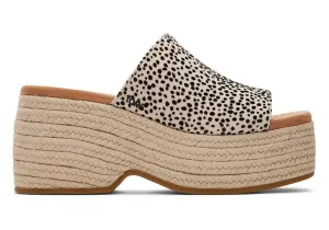 TOMS Laila Mule Mini Cheetah Platform Sandal