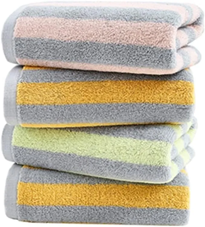 Towel Soft moistures Cotton Household Men and Women Wipe face Stripe Skin Towel not Easy to Lose Hair