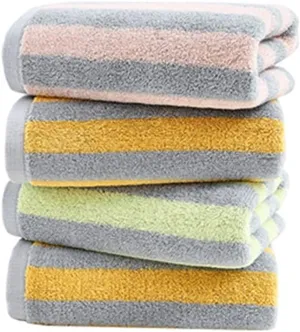 Towel Soft moistures Cotton Household Men and Women Wipe face Stripe Skin Towel not Easy to Lose Hair