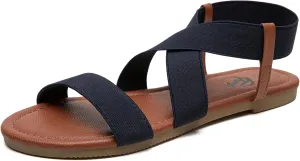 Trary Women's Dressy Summer Sandals, Elastic, Cute, Open Toe, Wide, Sandalias Para Mujer
