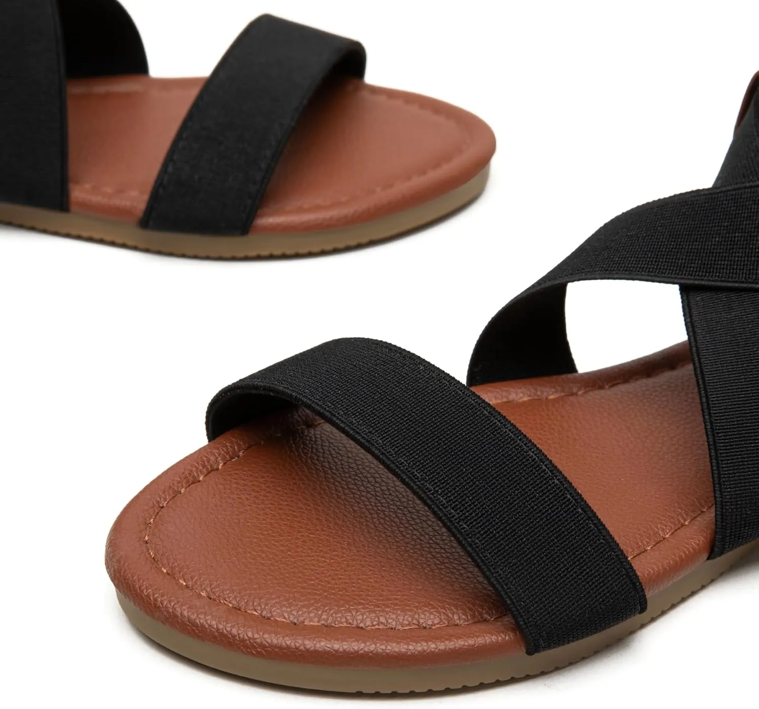 Trary Women's Dressy Summer Sandals, Elastic, Cute, Open Toe, Wide, Sandalias Para Mujer