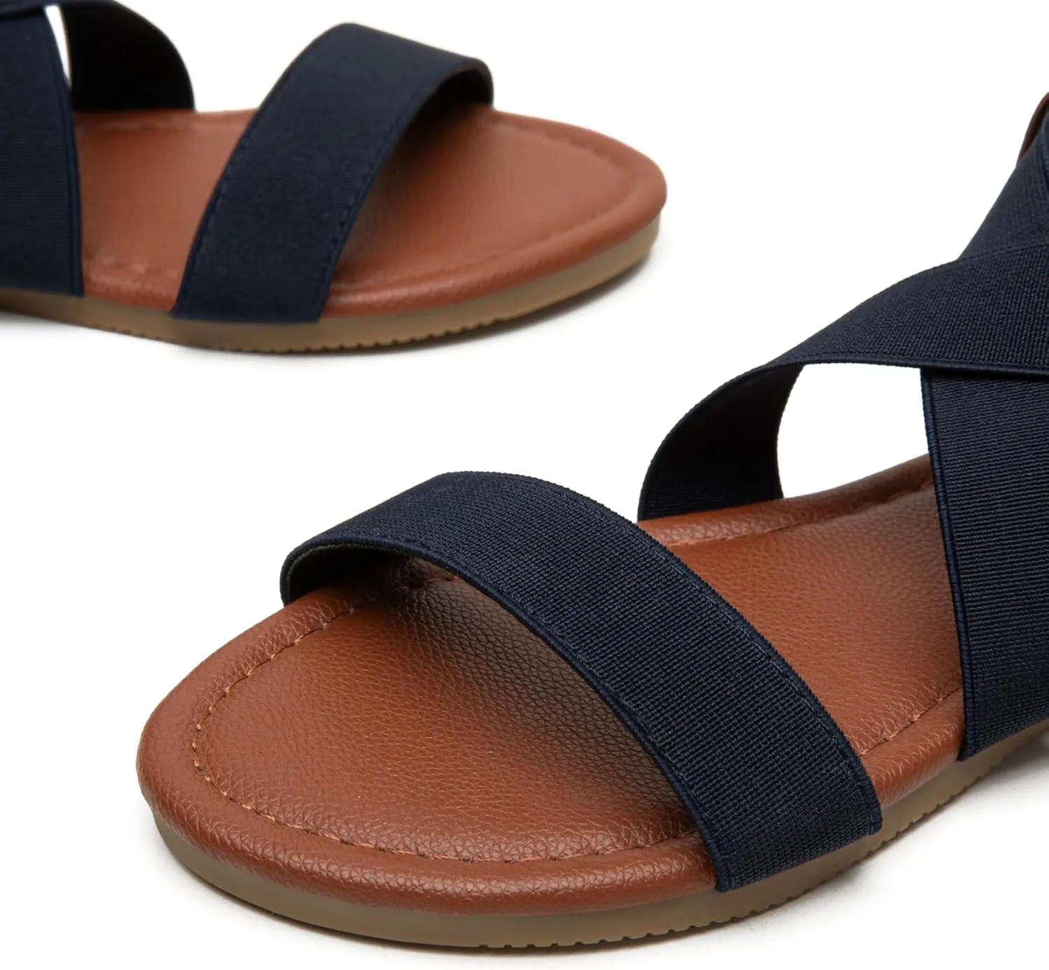 Trary Women's Dressy Summer Sandals, Elastic, Cute, Open Toe, Wide, Sandalias Para Mujer