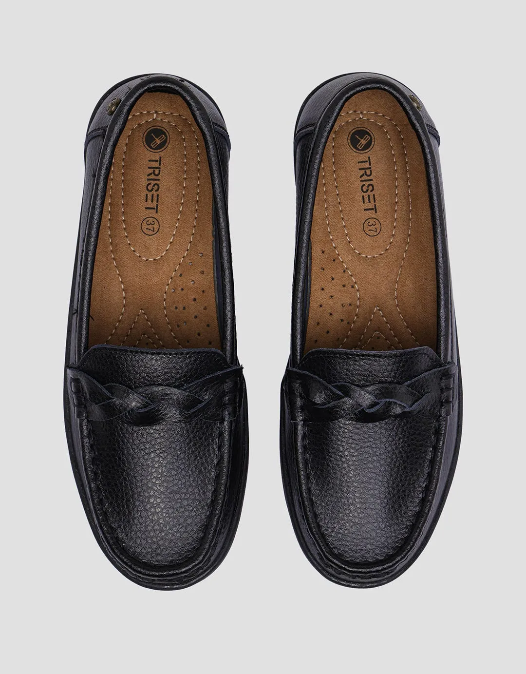 Triset Classic Braid Sepatu Loafer Wanita