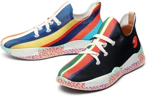 UIN Men's Fashion Sneakers Lightweight Walking Casual Slip Ons Comfortable Art Painted Athletic Travel Shoes Mijas Eye of Exploration