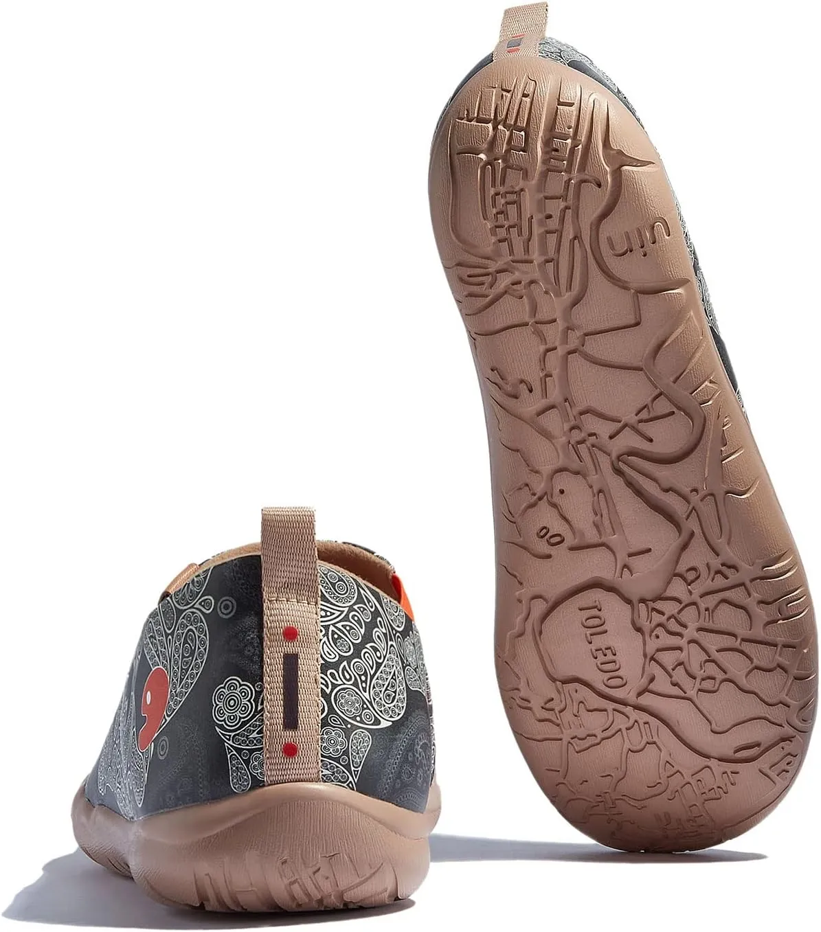 UIN Men's Walking Travel Shoes Slip On Microfiber Casual Loafers Lightweight Comfort Fashion Sneaker