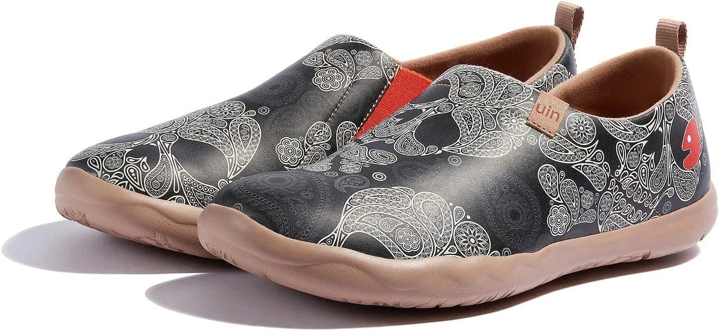 UIN Men's Walking Travel Shoes Slip On Microfiber Casual Loafers Lightweight Comfort Fashion Sneaker