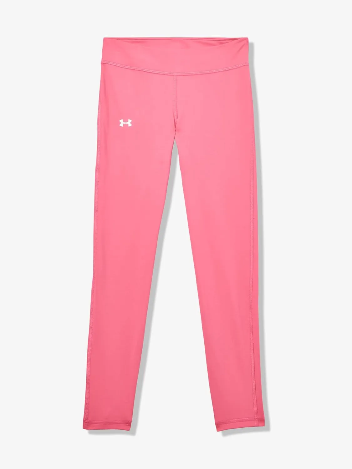 Under Armour Girls Motion Solid Crop Leggings, (672) Super Pink / / White, X-Small
