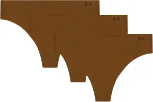 Under Armour Women's 3-pack Pure Stretch No Show Thong Underwear, All-day Comfort & Ultra-soft Fit