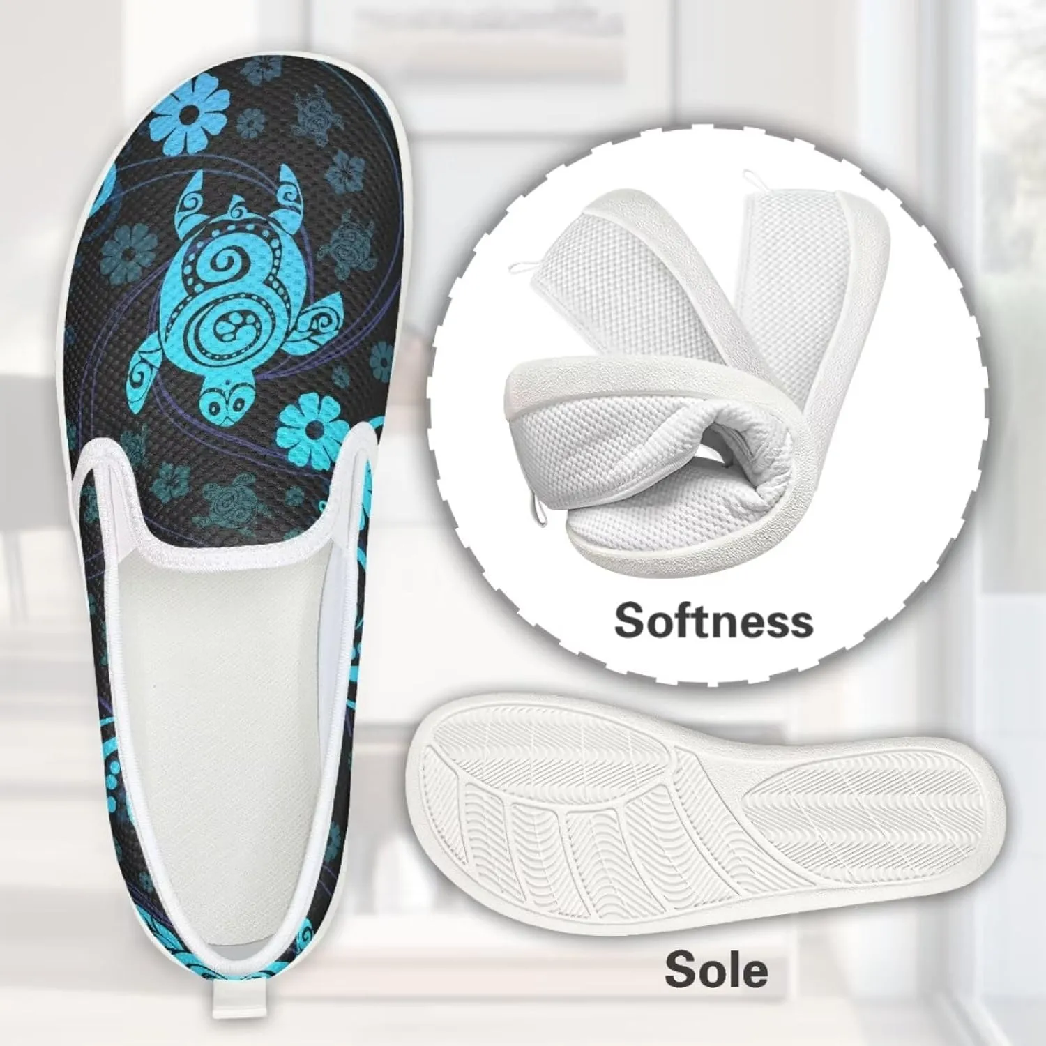 UNICEU Women Casual Slip On Sneaker Mesh Light Weight Sneaker Womens Road Running Shoes Breathable Jogging Footwear