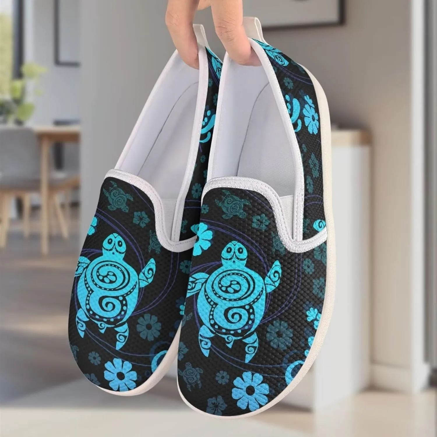 UNICEU Women Casual Slip On Sneaker Mesh Light Weight Sneaker Womens Road Running Shoes Breathable Jogging Footwear