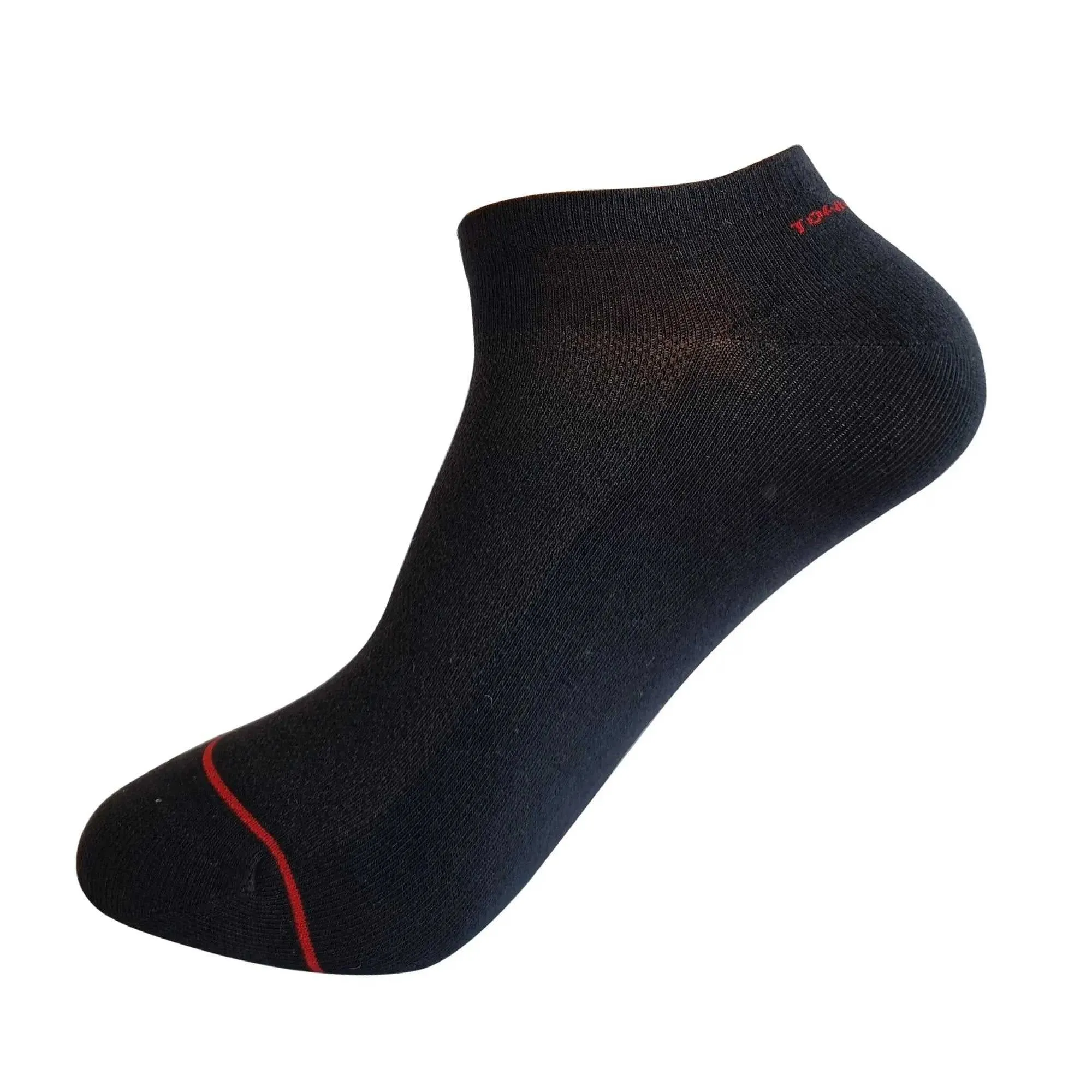 Unisex Breathable Black Sneaker Socks - 3 Pairs