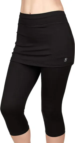 UV Staples Abaza 13in Womens Tennis Skirt with Capri Leggings