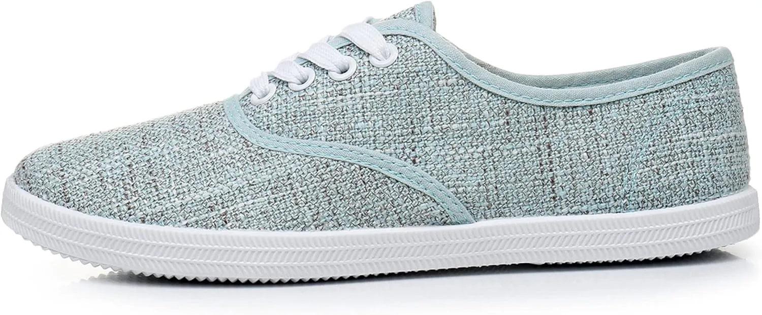 VenusCelia Women's Rainbow Lace Up Sneaker Shoes
