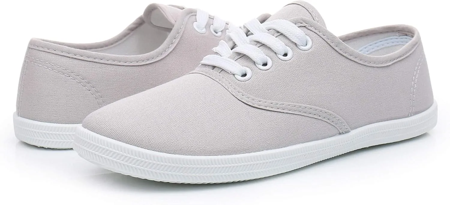 VenusCelia Women's Rainbow Lace Up Sneaker Shoes
