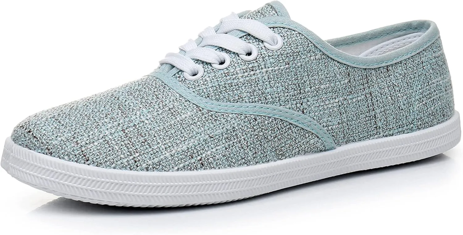VenusCelia Women's Rainbow Lace Up Sneaker Shoes
