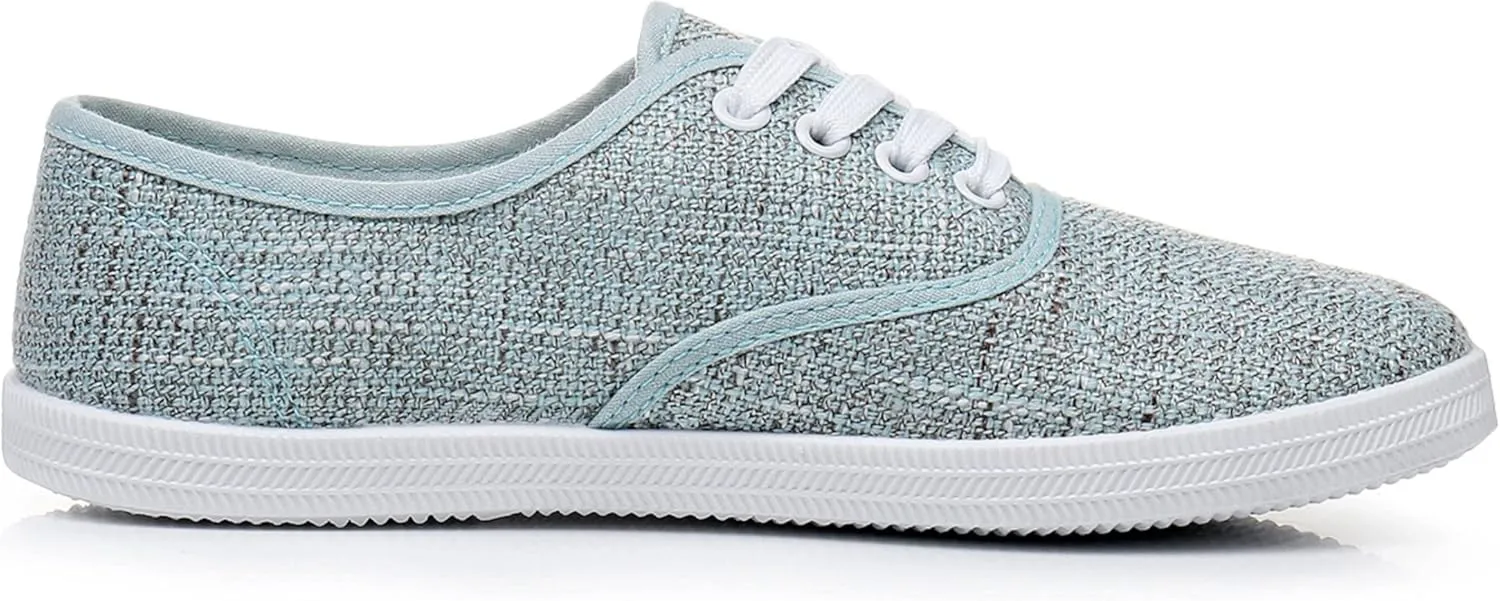VenusCelia Women's Rainbow Lace Up Sneaker Shoes