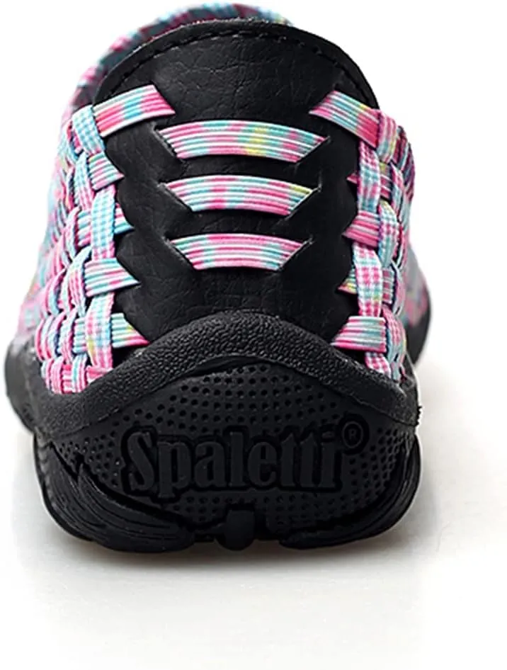 Veroders Women's Elastic Sport Sandals - Hiking Sandals Woven Elastic Walking Sandals Slip on Lightweight Sneakers